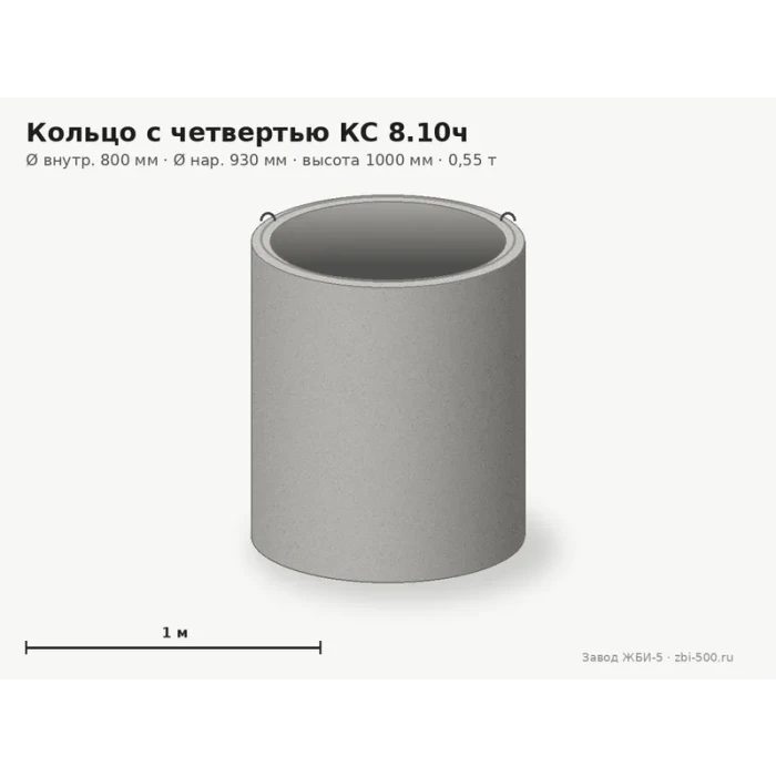 Кольцо с четвертью КС 8.10ч