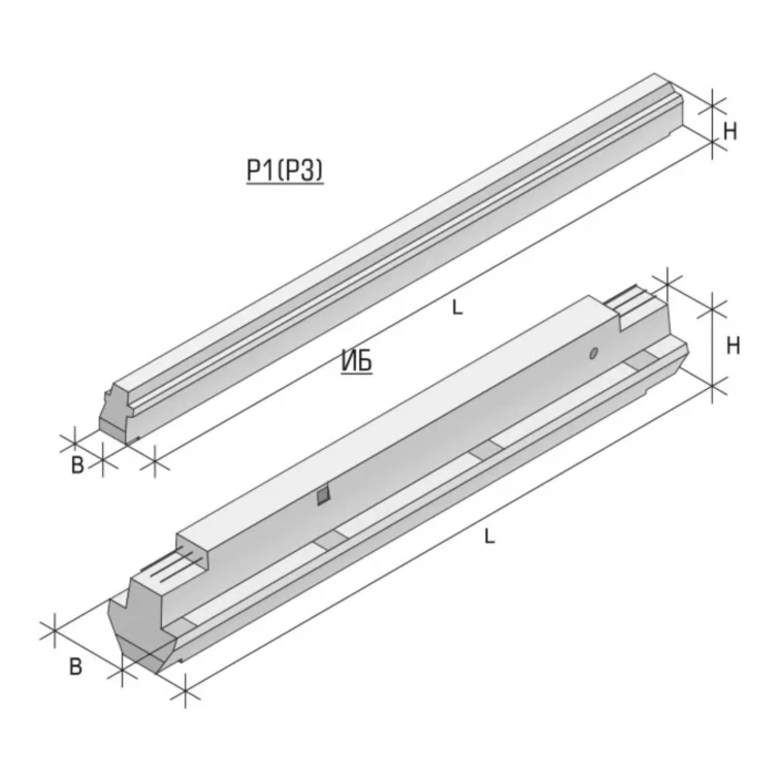 Ригель железобетонный Р3-17-2