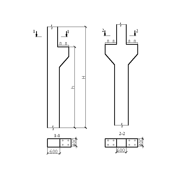 Колонна железобетонная 2к 132-5
